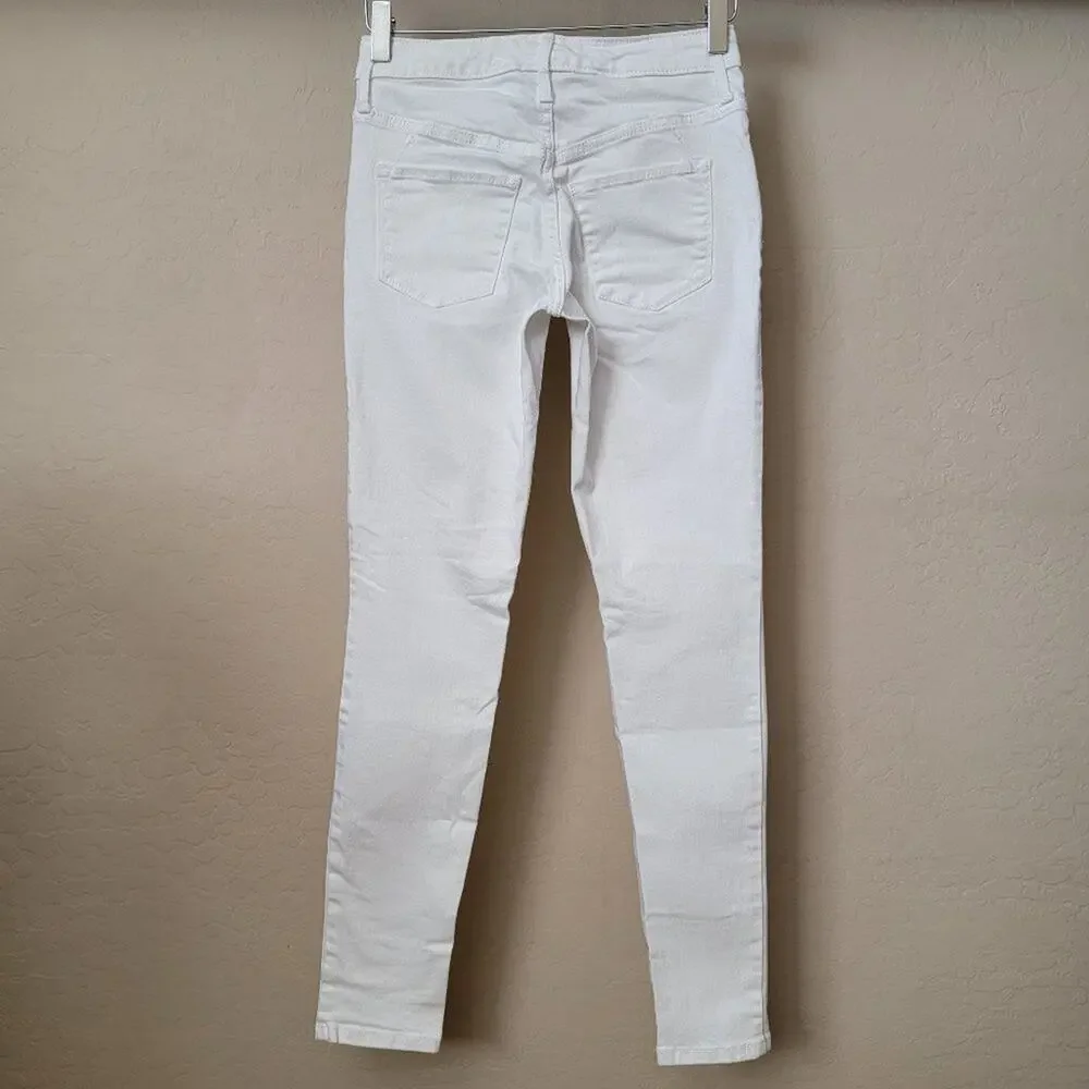 Mossimo High Rise Skinny White Denim Jeans